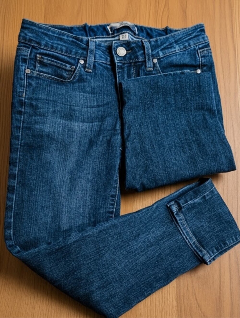 PAIGE PEG SKINNY DARK SIZE 27 JEANS